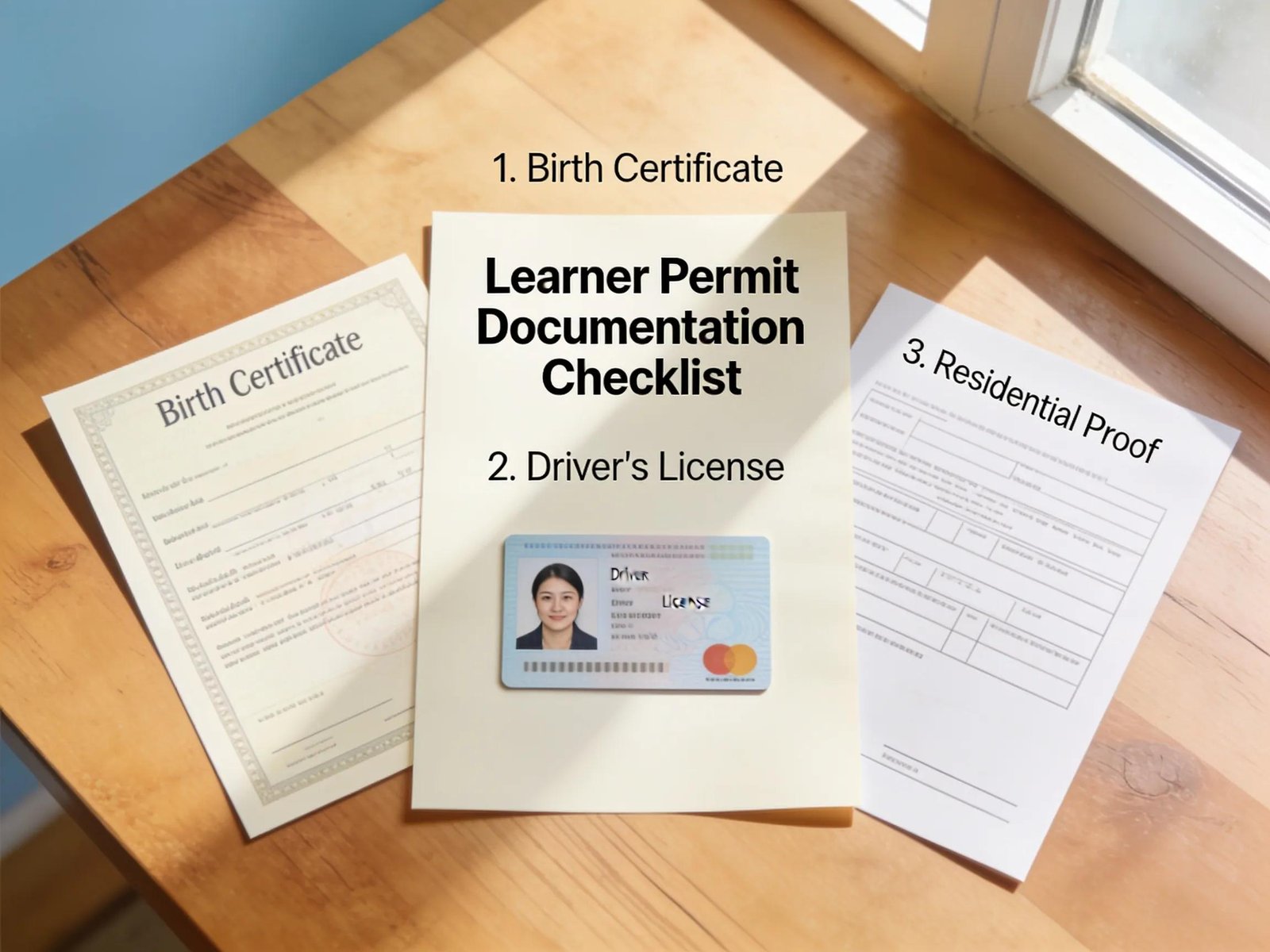 Checklist of documents required for NSW learner permit eligibility
