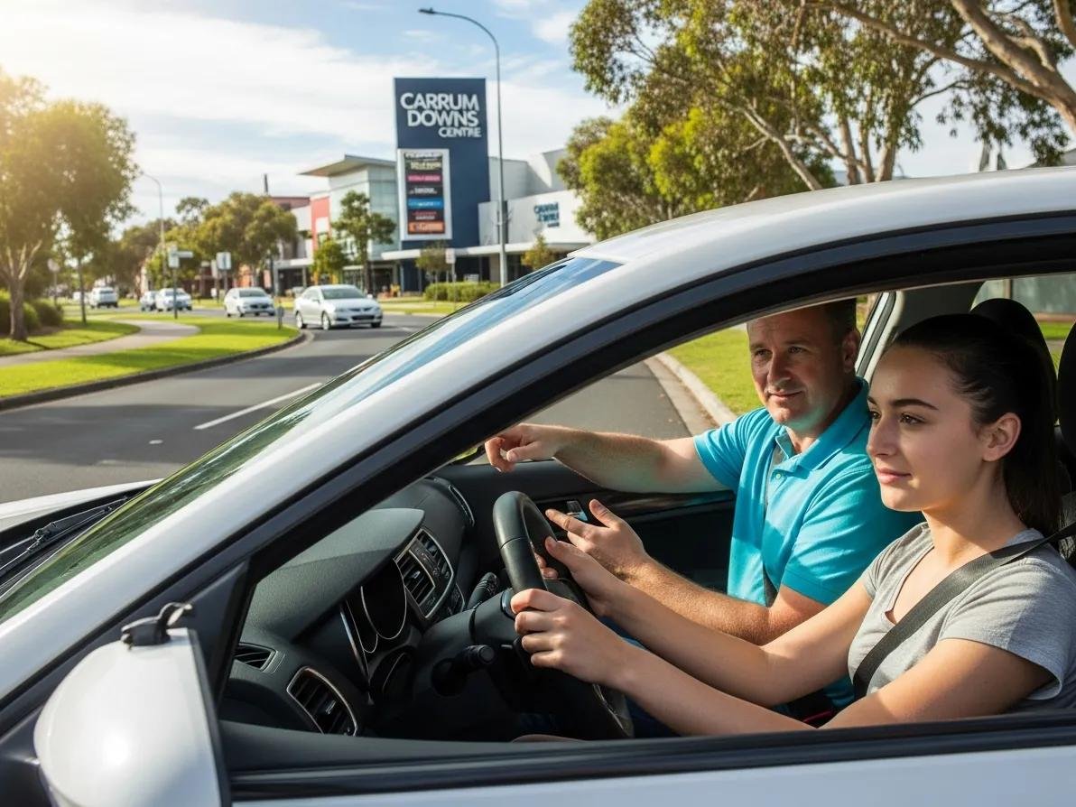 Driving instructor providing lessons in Carrum Downs near local landmarks