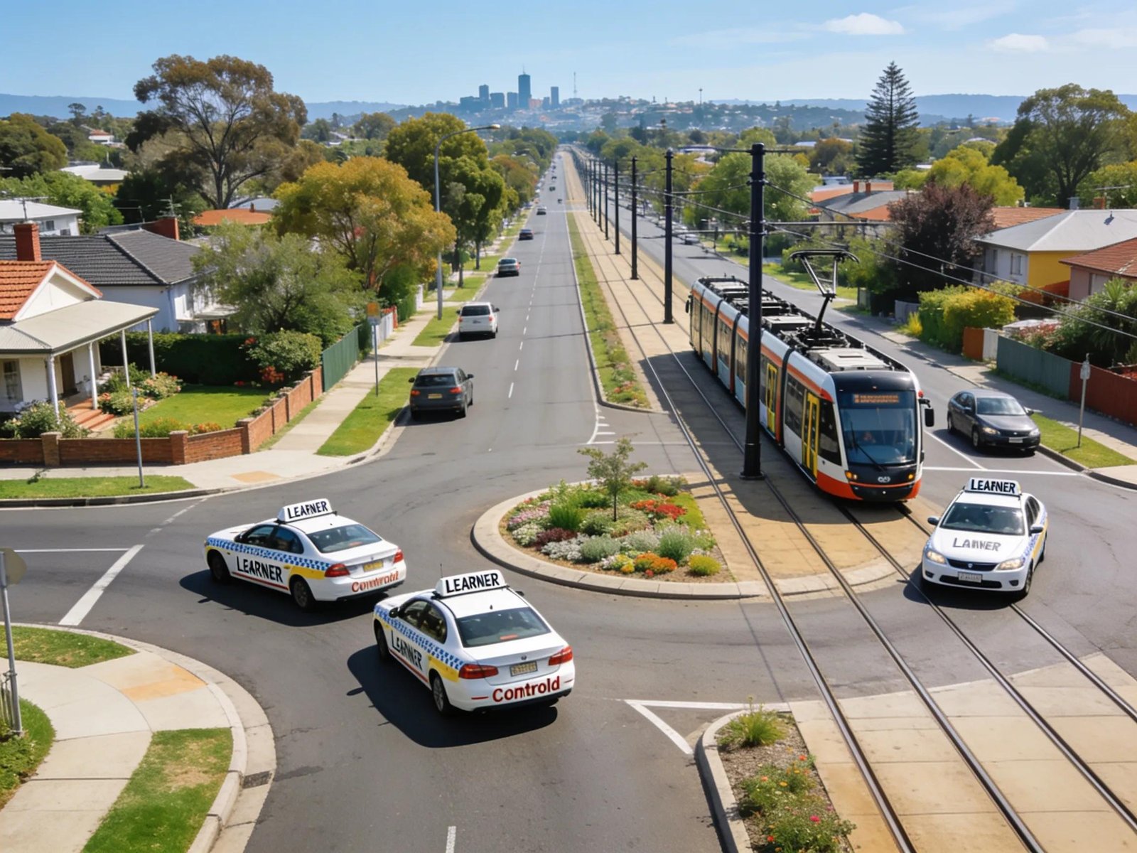 Learner drivers navigating the Burwood East area highlighting Burwood Highway and essential driving conditions