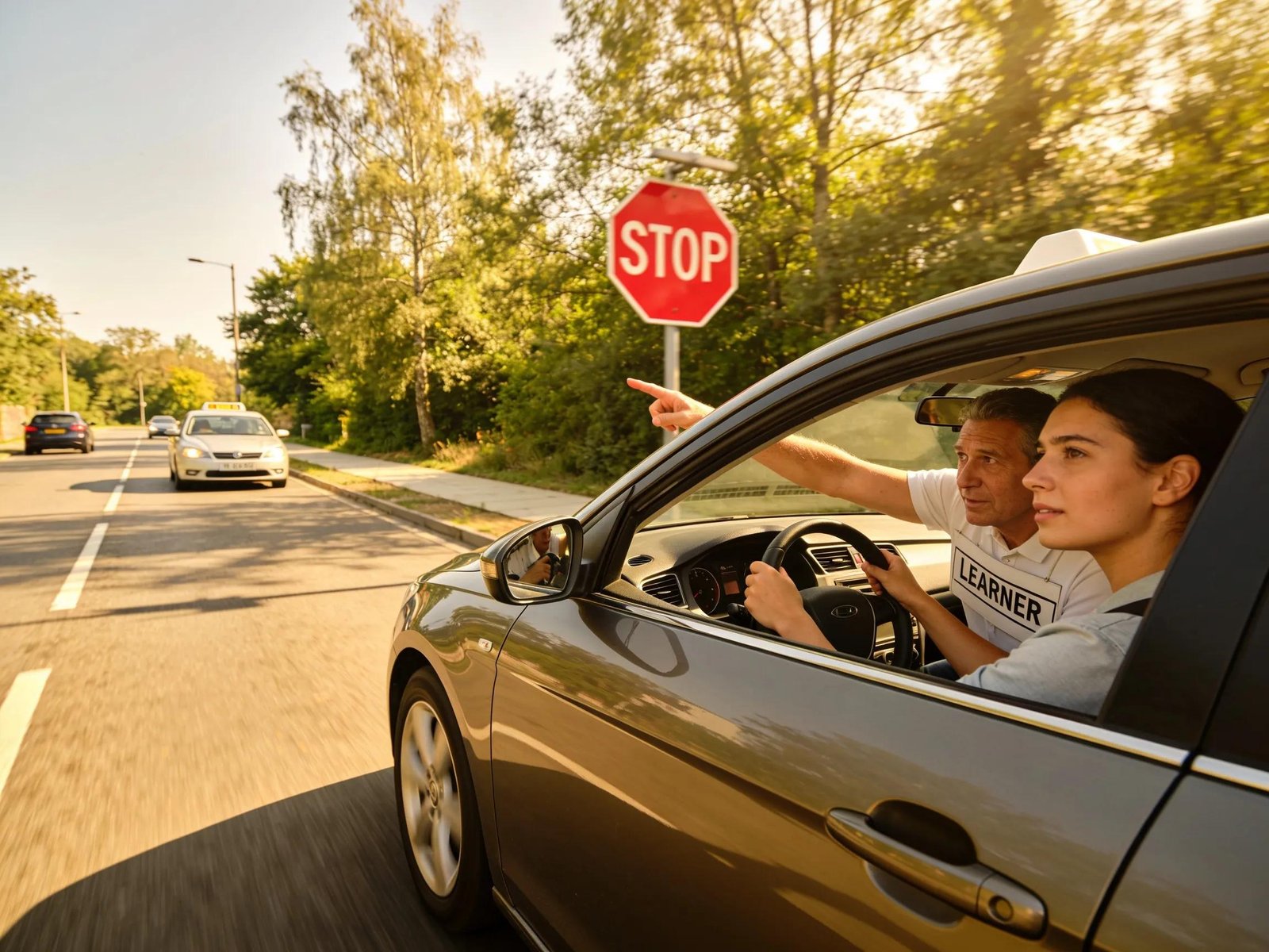 A learner driver practicing under supervision, demonstrating the importance of supervised driving hours in Victoria