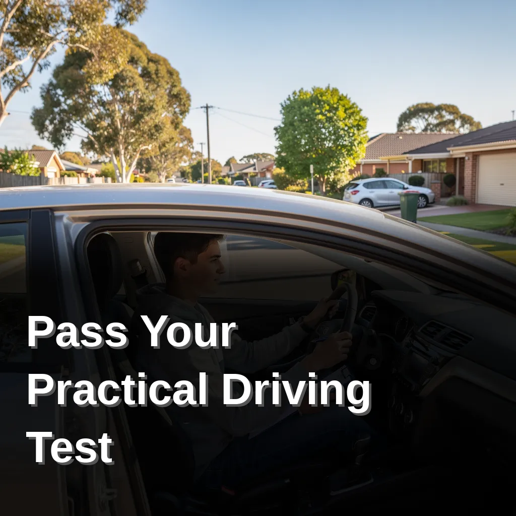 Learner driver practicing driving in a calm Australian setting, representing confidence and preparation