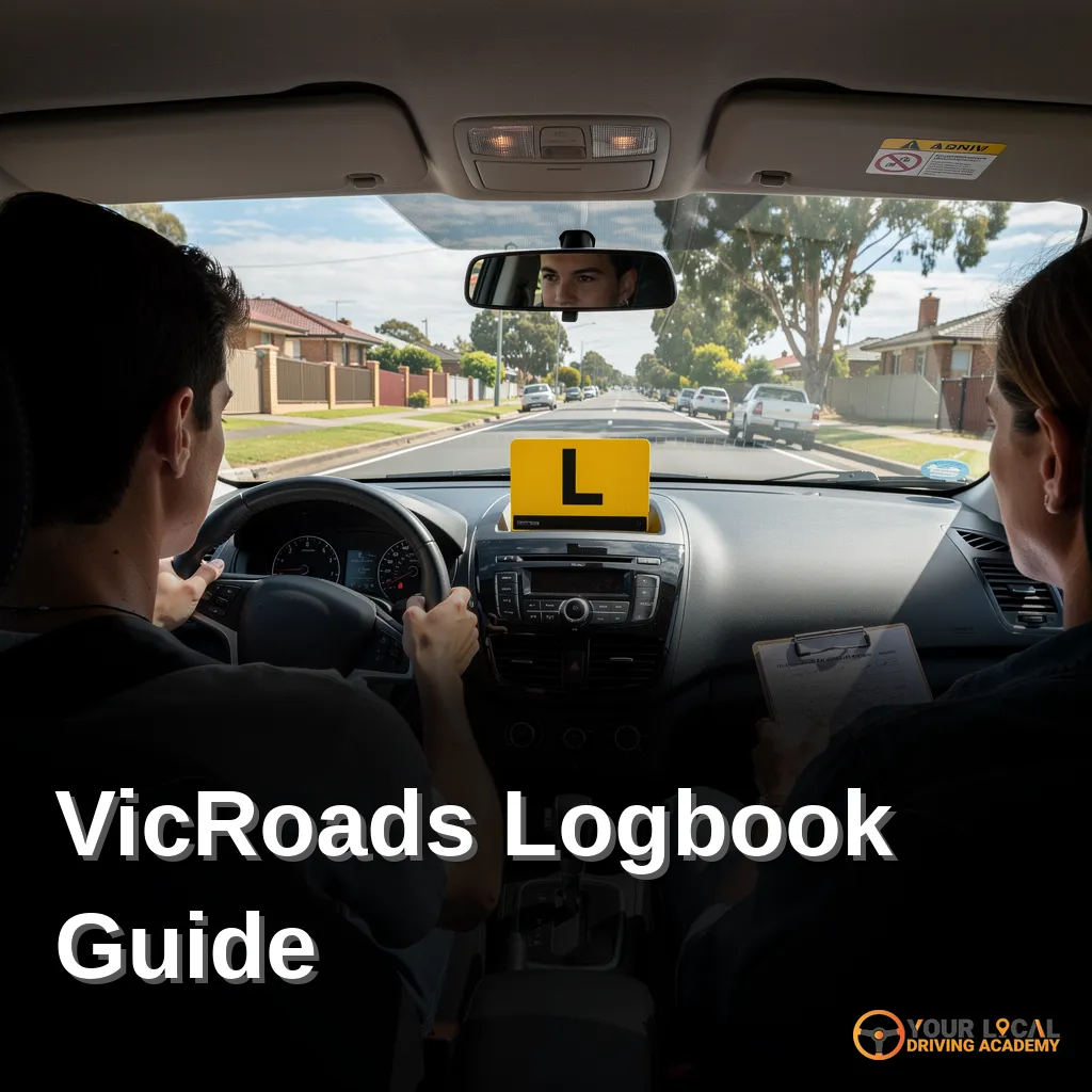 Learner driver practicing on a suburban road in Victoria, Australia, emphasising practical driving lessons