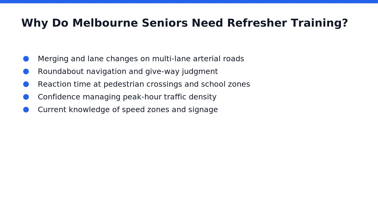 Independence explains most of the demand. Driving lets older Melburnians travel on their own schedule